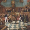 Painting of the Trial of Bill Burns