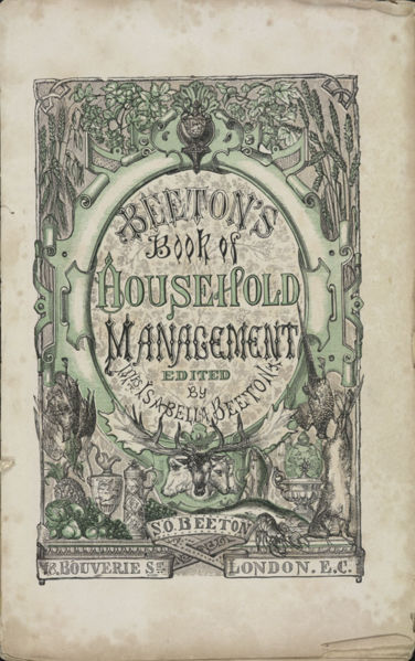 Title page of Beeton's book
