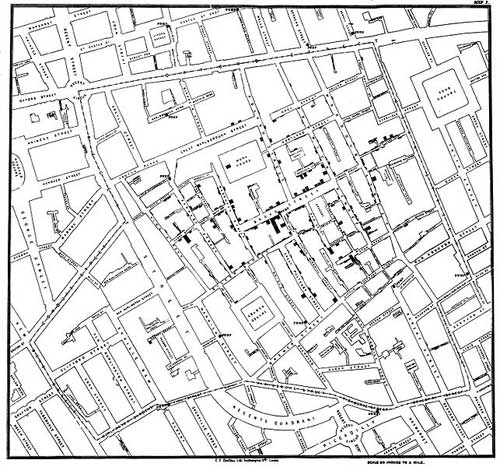 Snow's cholera map