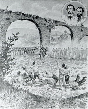 illustration of the execution of the Bandiera brothers