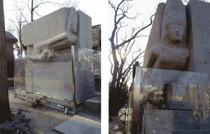 Wilde's Tomb with glass panels