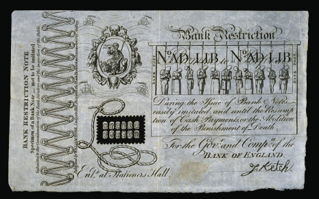Cruikshank, "Bank Restriction Note"
