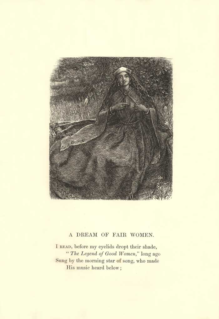 Illustration-11_Millais_Cleopatra Millais for Moxon Tennyson