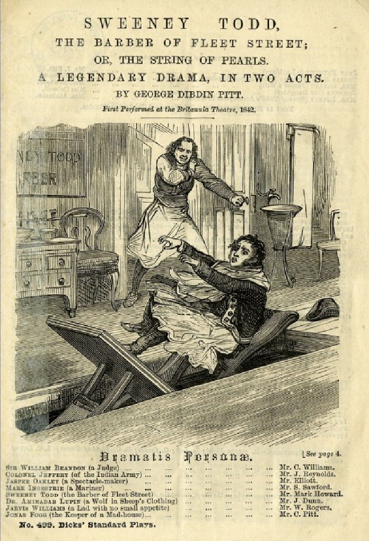 Title page of Sweeney Todd
