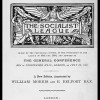 cover of manifesto of the socialist league