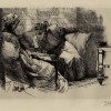 Alma Tadema etching, Zal and Rudabeh