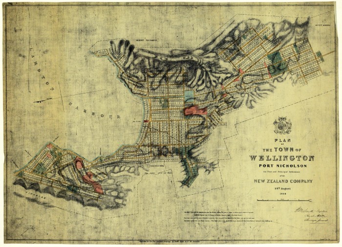 Plan of the Town of Wellington, Port Nicholson