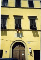 Photograph of Italian Memorial Inscription Over Casa Guidi