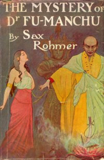A 1913 cover of Sax Rohmer's The Mystery of Dr. Fu-Macnhu