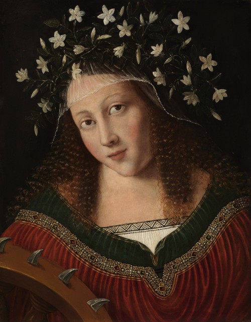 Painting of St. Catherine of Alexandria (c. 1520) Bartolomeo Veneto