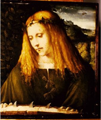 Painting of Saint Catherine of Alexandria: attributed in 1891 to Bartolomeo Veneto