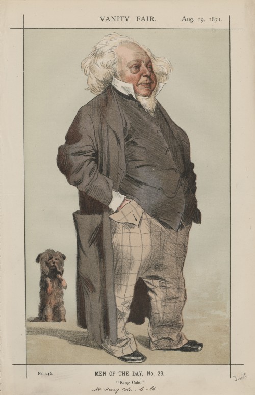 charicatured image of Henry Cole (lithograph)