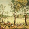 A cricket match played at Melbourne Cricket Ground, 1 Jan. 1864